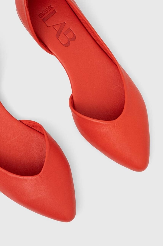Obuwie Answear Lab baleriny skórzane 22245.tudb czerwony