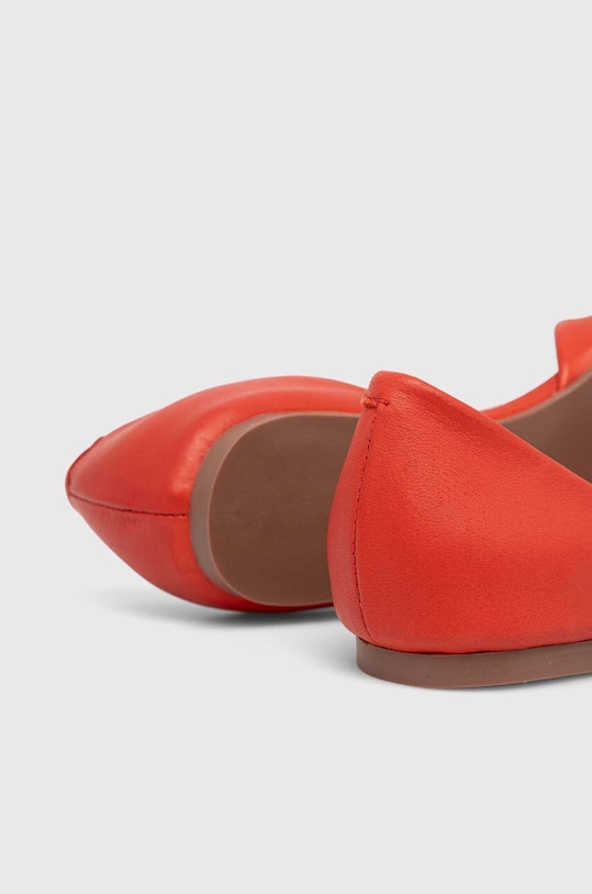 Answear Lab baleriny skórzane czerwony 22245.tudb