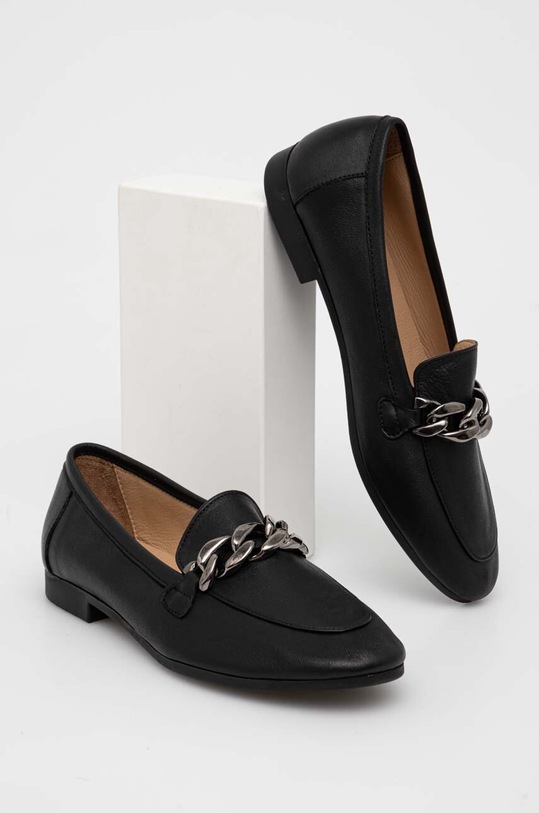 Kožené mokasíny Answear.LAB přírodní kůže černá W.24205.tudb