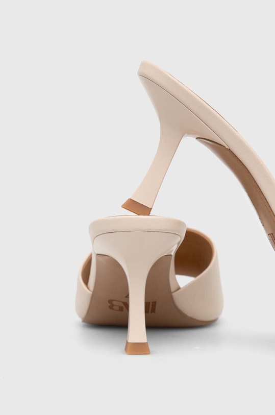 Obuwie Answear Lab klapki skórzane V1562.76.2.chdb beżowy