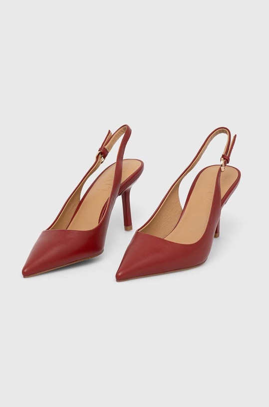 Παπούτσια Δερμάτινες γόβες Answear.LAB V1560.01.1.chdb κόκκινο
