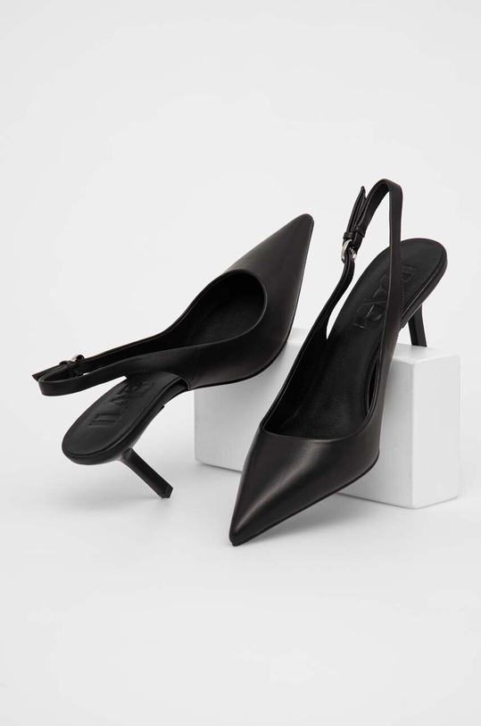 Шкіряні туфлі Answear Lab шпилька чорний V1560.01.1.chdb