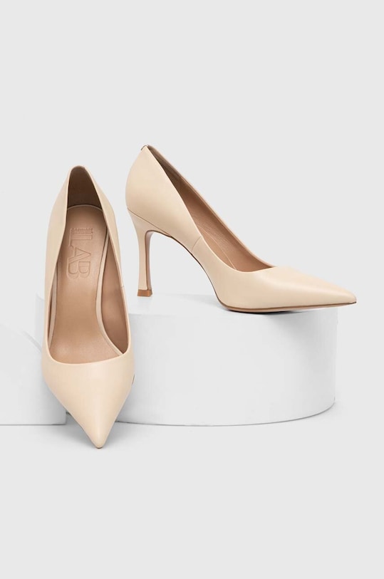 Kožne štikle Answear.LAB V1278.08.5.chdb bež WS24