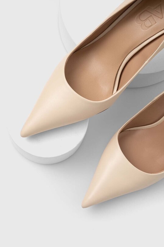 Kožne štikle Answear.LAB bež V1278.08.5.chdb