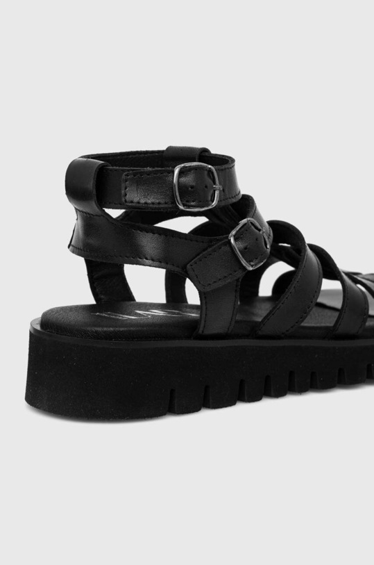 Kožené sandály Answear.LAB černá 5F.702.pdb