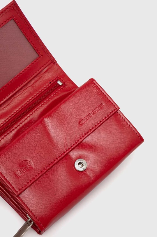 Answear Lab portfel skórzany czerwony RD.02.GCL.NL