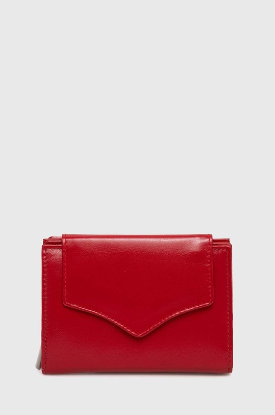 Kožená peněženka Answear.LAB přírodní kůže červená RD.01.GCL.NL
