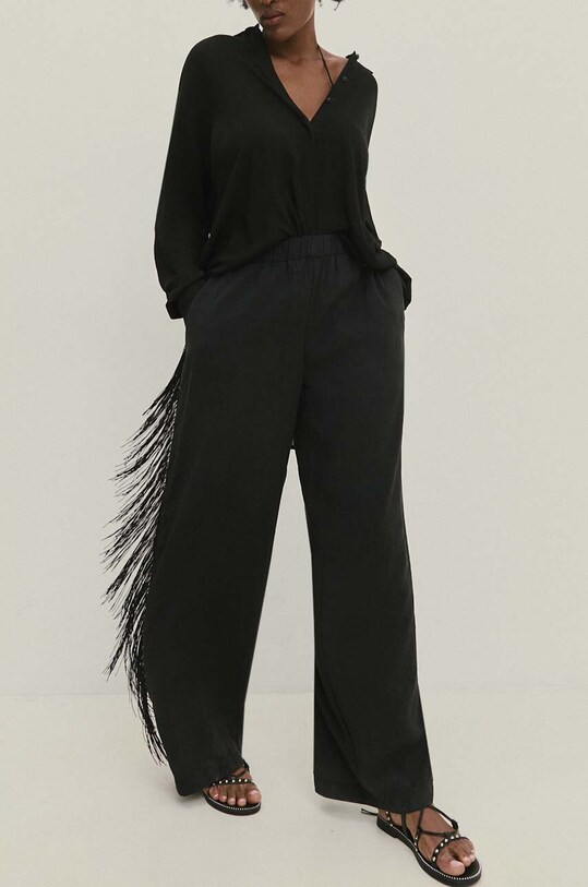 Παντελόνι Answear.LAB μαύρο WS24.SPD005