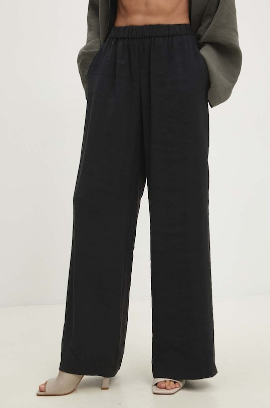 Answear.LAB pantaloni alta nero WS24.SPD009