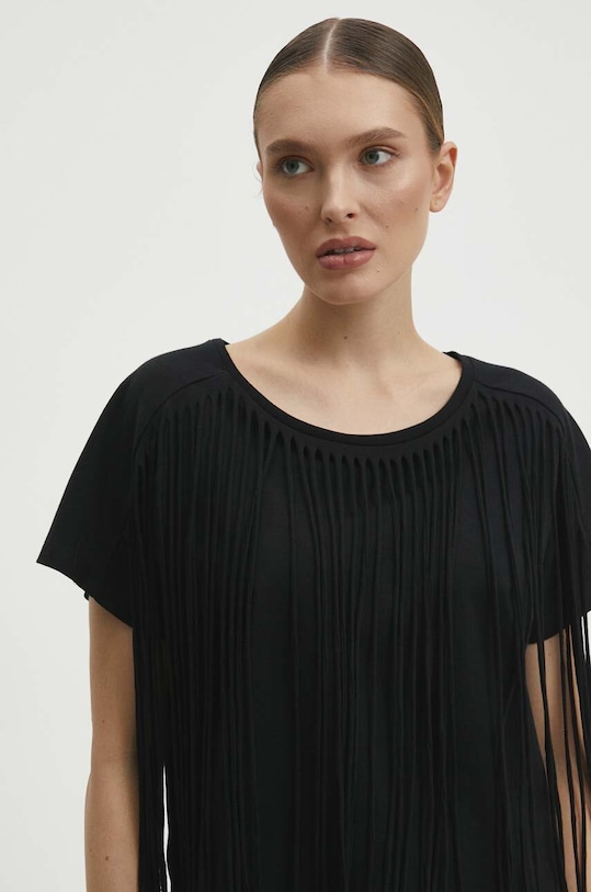 Answear Lab tricou negru WS24.TSD009