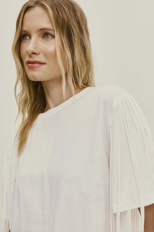 Бавовняна футболка Answear.LAB білий WS24.TSD017