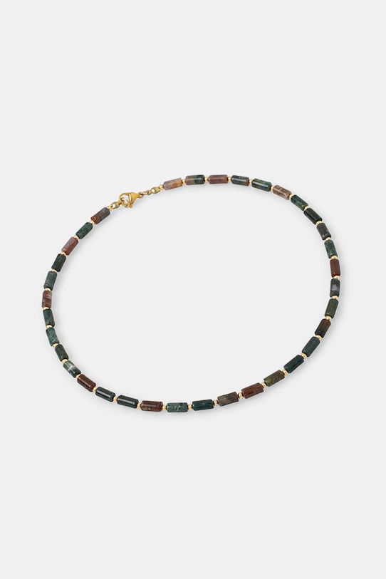 Answear Lab colier din agată, realizat manual piatră naturală verde WS25.AKD00A