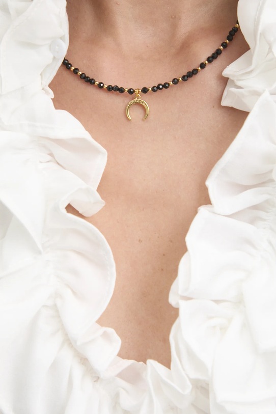 Náhrdelník s turmalínom lunula, ručná práca Answear.LAB WS25.AKD00D