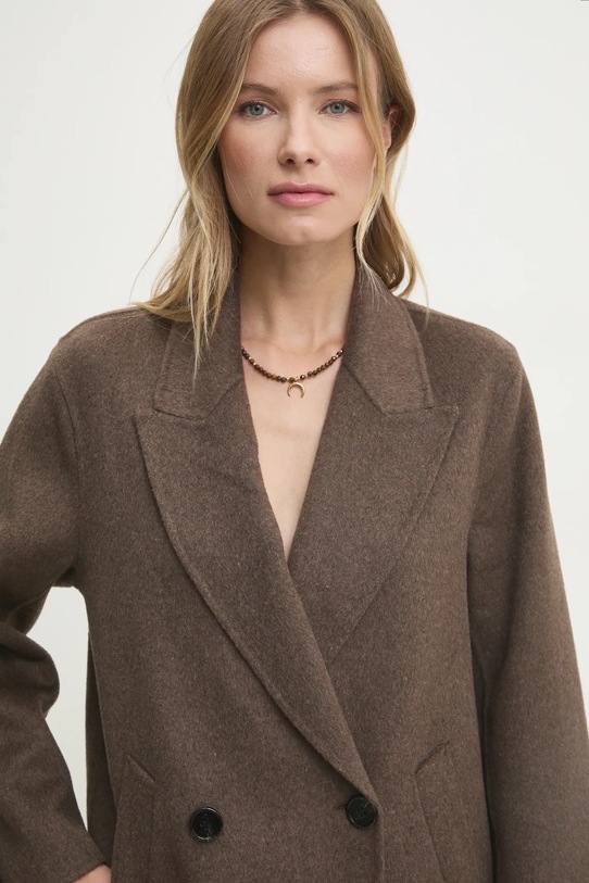 Náhrdelník s tigrím okom lunula, ručná práca Answear.LAB WS25.AKD00F