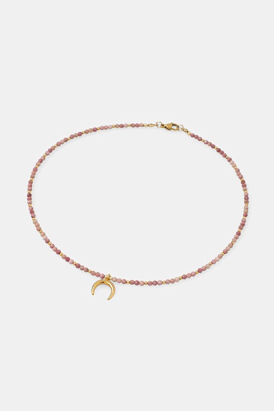 Кольє lunula ручної роботи з родонітом Answear.LAB WS25.AKD00I рожевий WS25