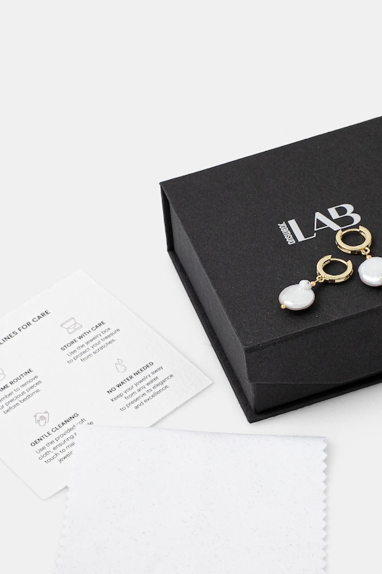 Uhani z gojenim biserom, ročno izdelani Answear.LAB zlata WS25.AKD00R