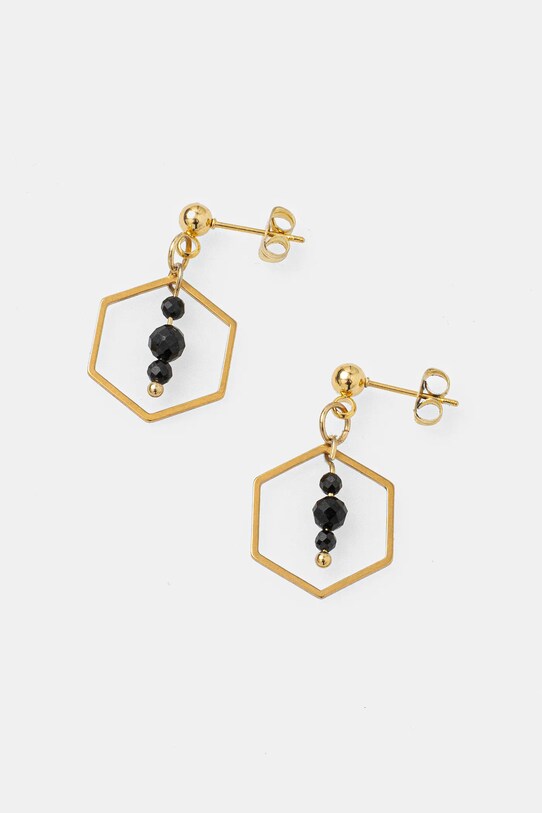 Χειροποίητα σκουλαρίκια από τουρμαλίνη Answear.LAB WS2.AKD00Y χρυσαφί WS25