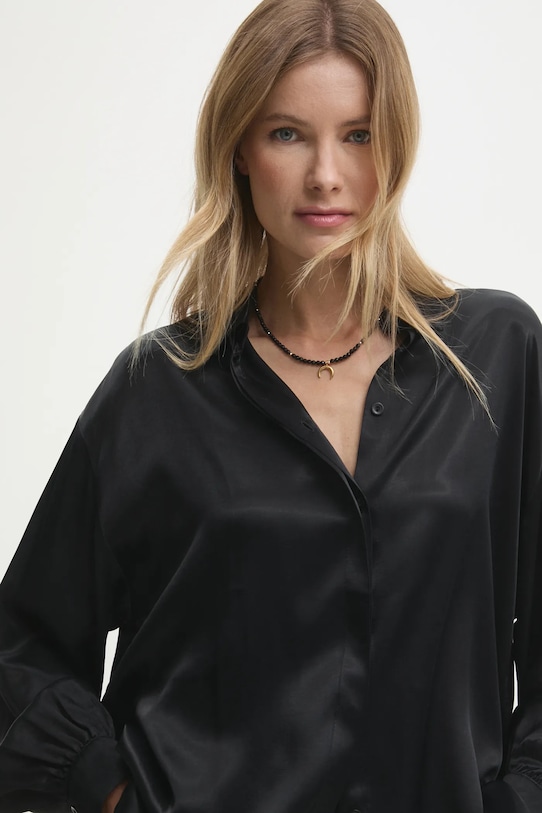 Answear Lab colier cu onix, realizat manual piatră naturală negru WS25.AKD011