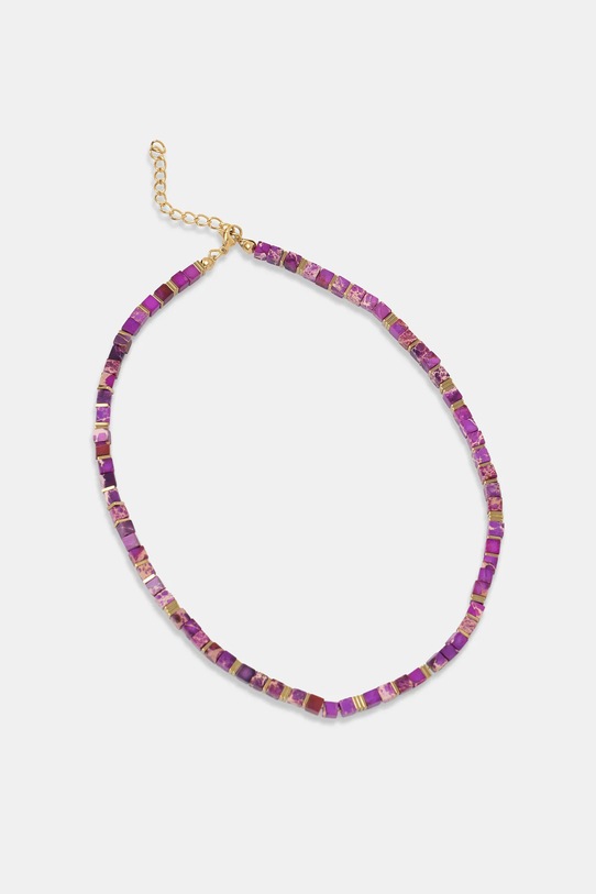 Náhrdelník s cisárskym jaspisom, ručne vyrobený Answear Lab WS25.AKD016 ružová WS25