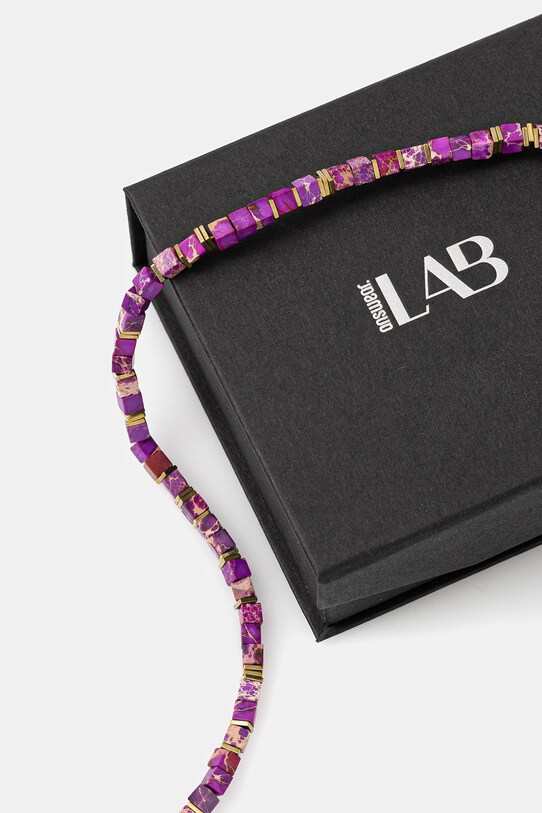 Náhrdelník s cisárskym jaspisom, ručne vyrobený Answear Lab ružová WS25.AKD016