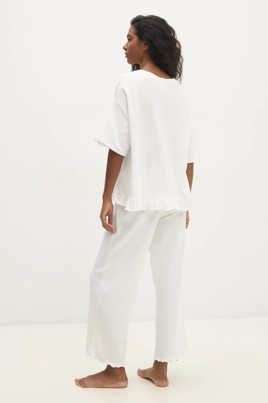 Answear Lab pijamale de bumbac WS25.BID005 bej WS25