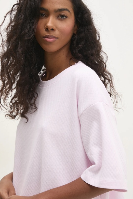 Answear Lab pijamale de bumbac WS25.BID005 roz