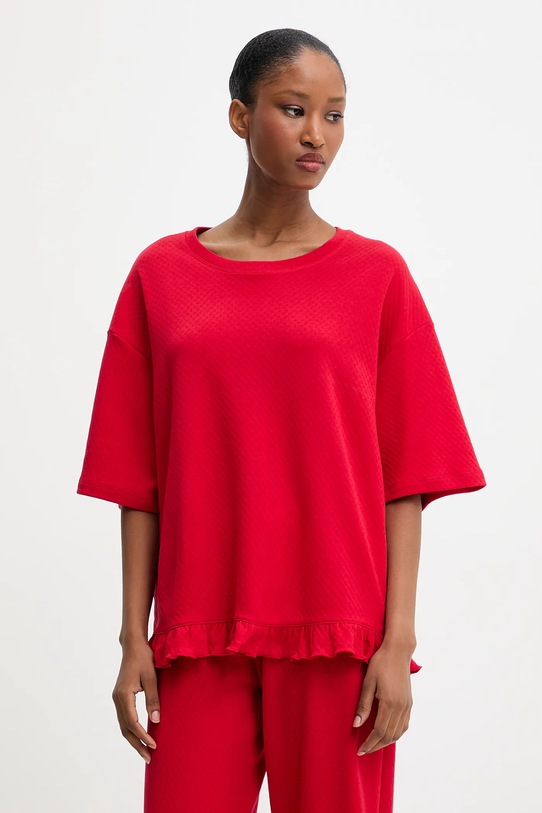 Odzież Answear Lab piżama bawełniana WS25.BID005 czerwony