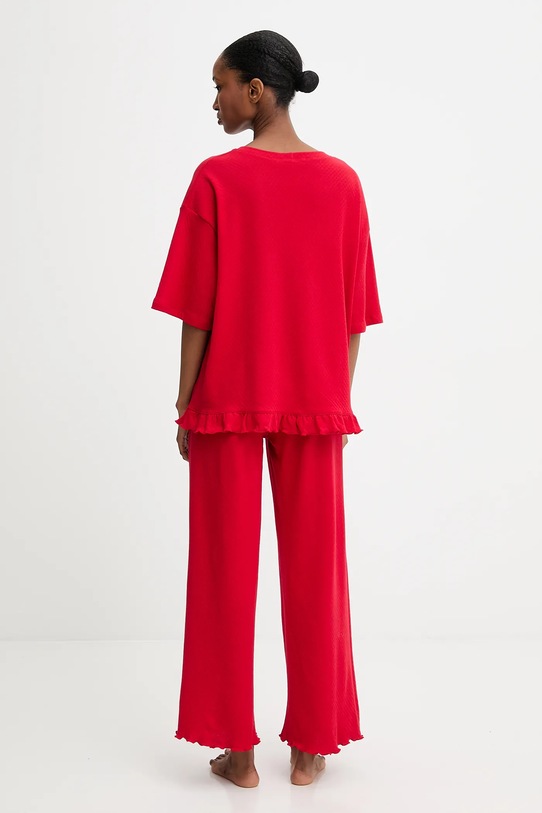 Answear Lab piżama bawełniana WS25.BID005 czerwony
