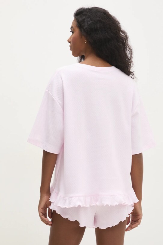 Answear Lab pijamale de bumbac WS25.BID006 roz WS25