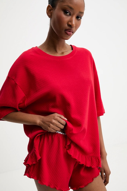Odzież Answear Lab piżama bawełniana WS25.BID006 czerwony
