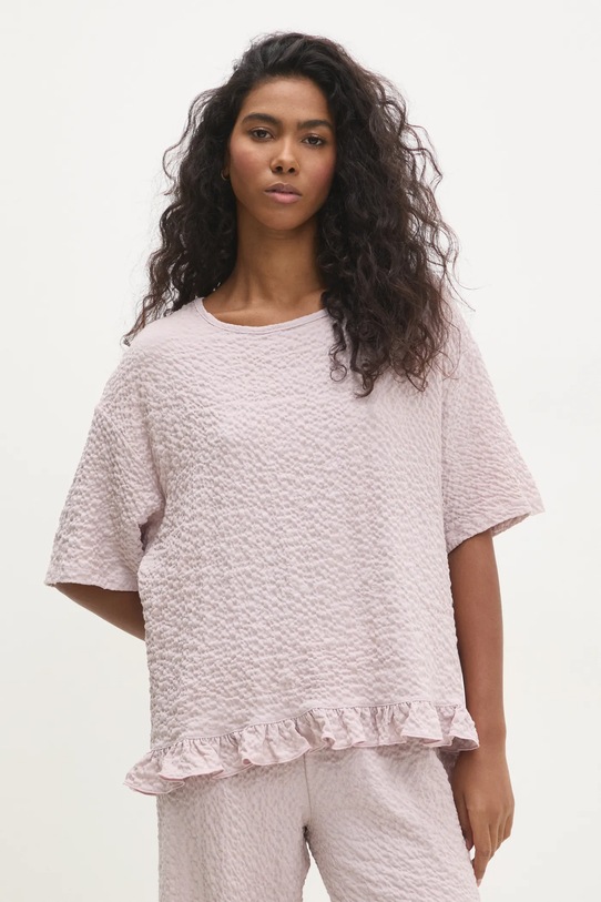 Pyžamo Answear.LAB růžová WS25.BID008