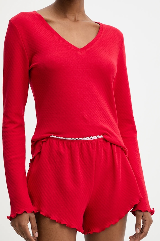 Odzież Answear Lab piżama bawełniana WS25.BID00B czerwony