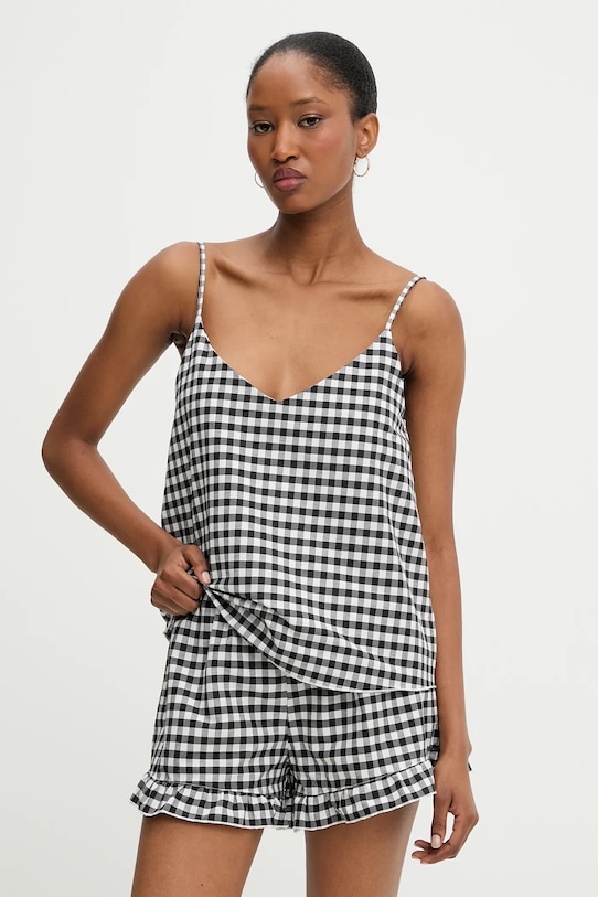 Answear Lab pijama set negru WS25.BID01G