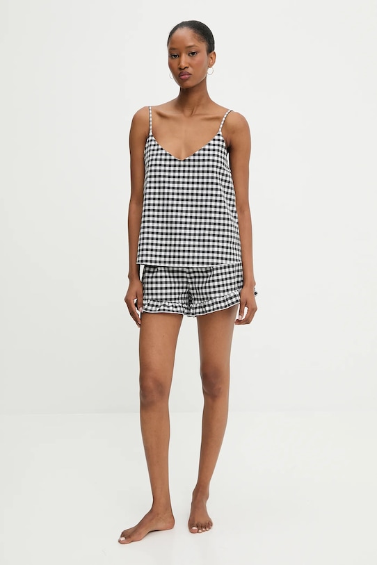 Answear Lab pijama WS25.BID01G negru WS25