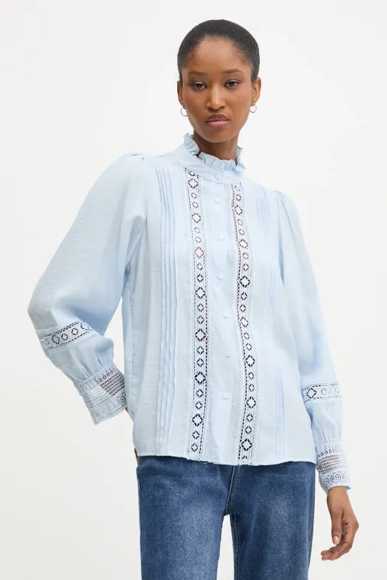 Košeľa Answear.LAB nášivka modrá 3690.flk