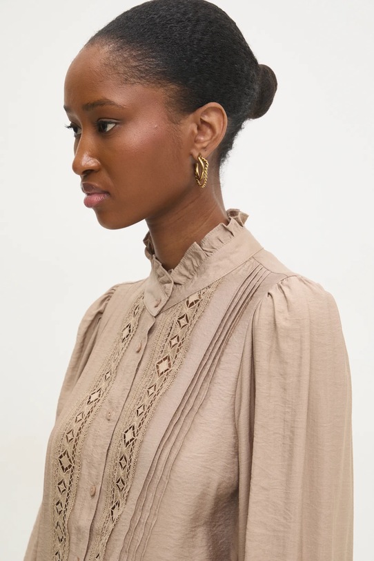 Answear Lab cămașă bej 3690.flk