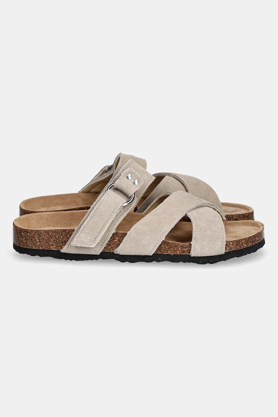 Answear.LAB klapki zamszowe TX.240801 beżowy WS25