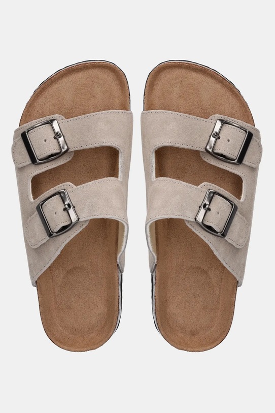 Answear Lab slapi de piele bej TX.2420