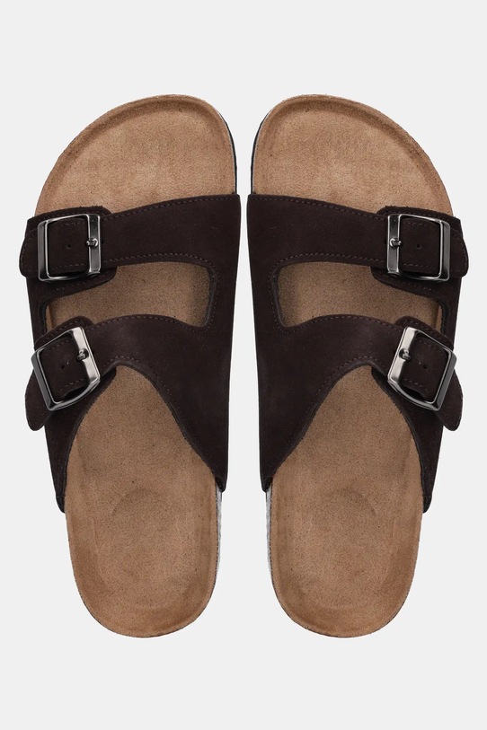 Answear.LAB klapki skórzane brązowy TX.2420