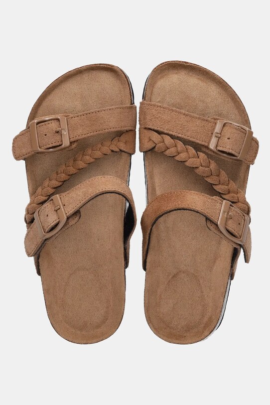Answear Lab papuci din piele bej TX.2411