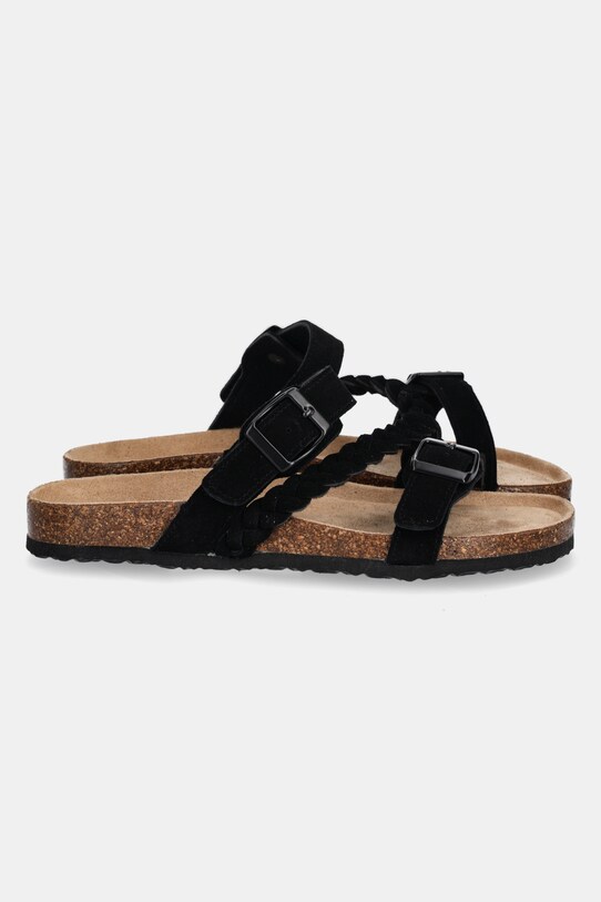 Answear.LAB klapki zamszowe TX.2411 czarny WS25