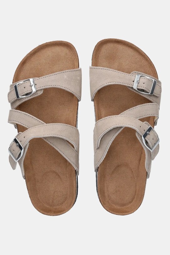 Answear Lab papuci din piele bej TX.2417