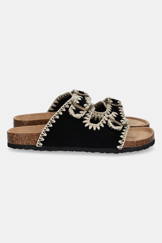 Answear.LAB klapki zamszowe TX230807.4 czarny WS25