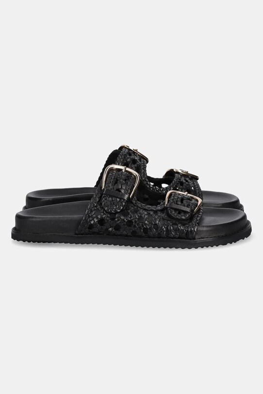 Încălțăminte Answear Lab slapi de piele RSP10791 negru