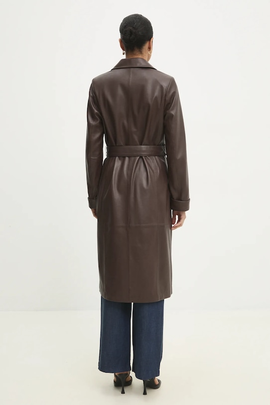 Abbigliamento Answear.LAB cappotto in pelle WS25.KPD003 marrone