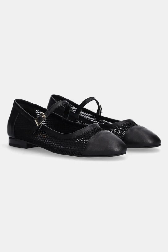 Answear Lab balerini de piele 23206. negru WS25