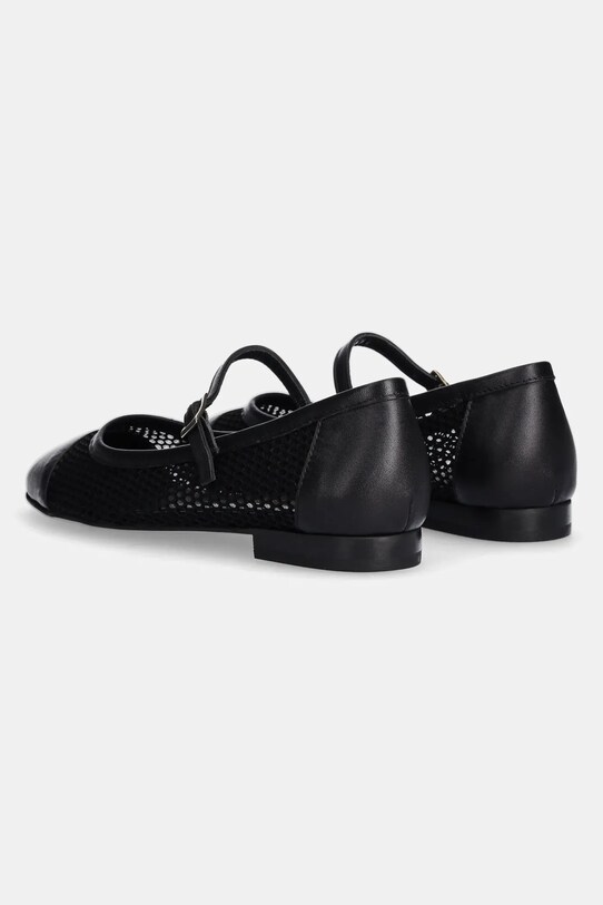 Answear Lab balerini de piele negru 23206.