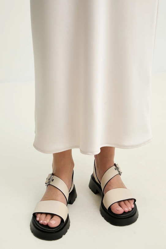 Kožené sandály Answear.LAB přírodní kůže béžová 24252