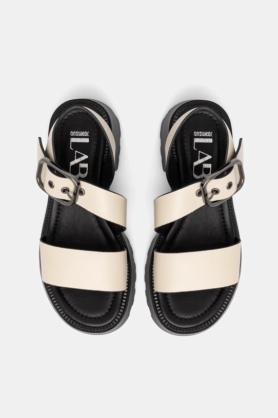 Kožené sandály Answear.LAB 24252 béžová