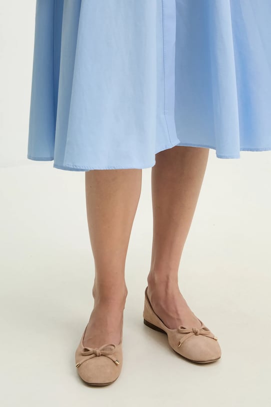 Замшеві балетки Answear.LAB коричневий 33902.1